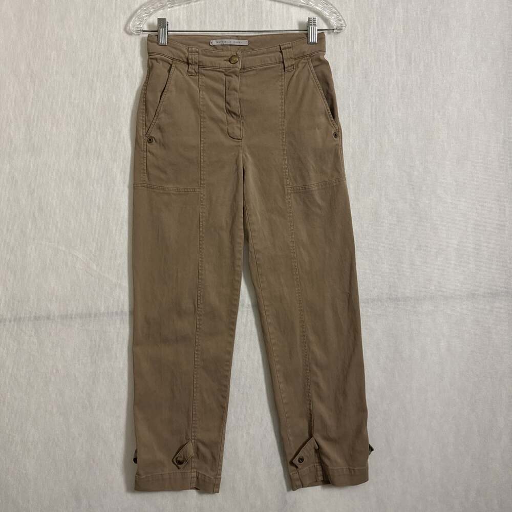 Raffaello Rossi Women's Size 32 Brown High Rise Loose Leg Wide Leg Pants